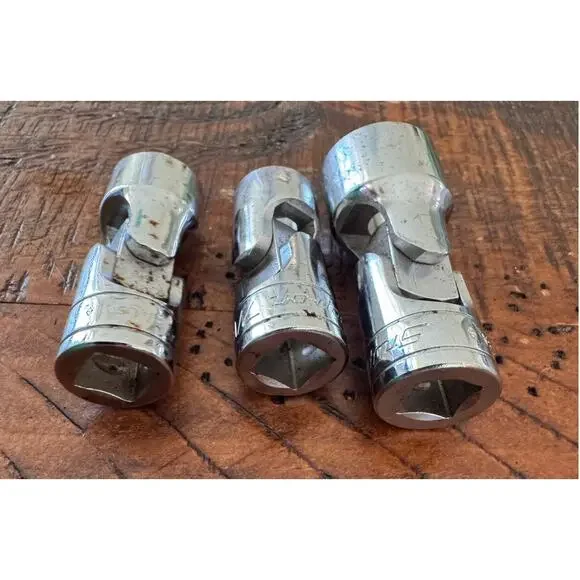 Snap-On Tools Lot of 3 Swivel Sockets 3/8" Drive FS22/FS14A/FS16A USA - Picture 2 of 3